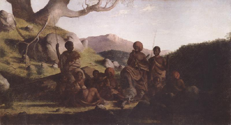 Robert Dowling Tasmanian Aborigines oil painting picture